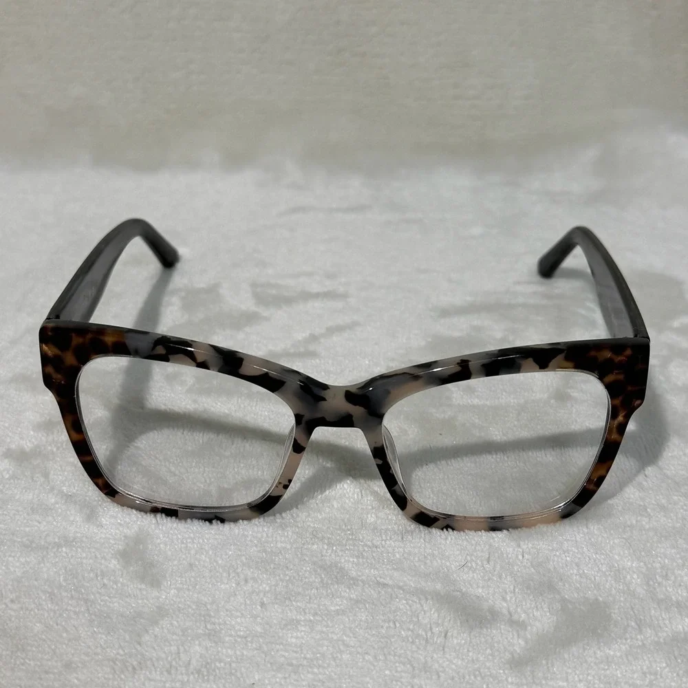 L.A.M.B. Eyeglasses Frames Ivory Tortoise As Is‎ Glasses Prescription Left In